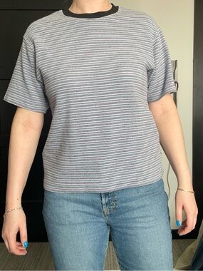 Quasi Heavyweight Stretchy Striped Tee